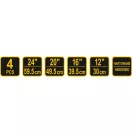 VOREL Súprava žehličky na kolieska 4 diely 300 - 595 mm