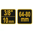 VOREL Kľúč na demontáž olejového filtra nastaviteľný 64 - 80 mm