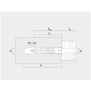 CELO NF 7 krídelková hmoždinka (20ks)