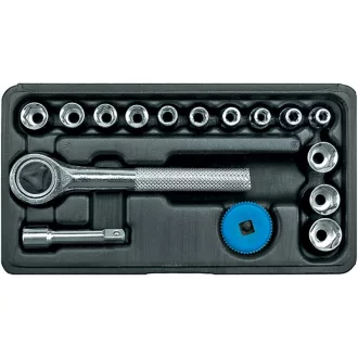 Sada nástrčných kľúčov 16 kusov 1/4" 4-13 mm