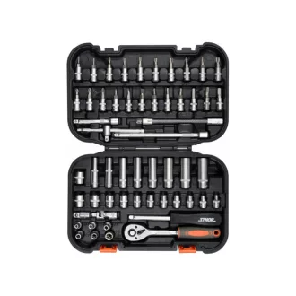  STHOR Sada nástrčných kľúčov 56 kusov 1/4" 4-13 mm CrV