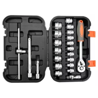   STHOR Sada nástrčných kľúčov 22 kusov 3/8" 6-22 mm