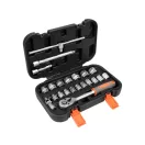 STHOR Sada nástrčných kľúčov 22 kusov 3/8" 6-22 mm