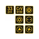 Sada bitov VOREL 33 kusov 1/4"