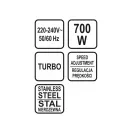 LUND Multifunkčný tyčový mixér 4v1 700 W
