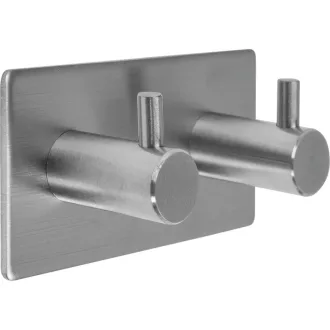 NÁSTENNÝ Nástenný vešiak samolepiaci dvojitý Steely