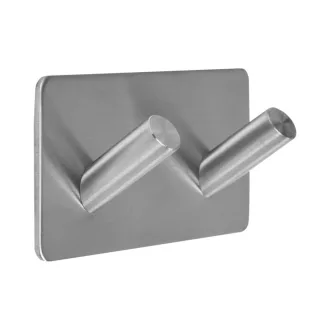 NÁSTENNÝ Nástenný vešiak samolepiaci dvojitý Steely