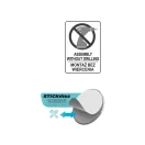 FALA Stojan na uteráky 550 mm samolepiaci Steely