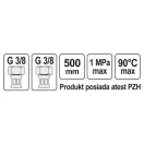 FALA Flexibilná pripojovacia hadica 3/8" x 3/8" 500 mm vnútorná-vnútorná