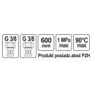 FALA Flexibilná pripojovacia hadica 3/8" x 3/8" 600 mm vnútorná-vnútorná