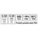 FALA Flexibilná pripojovacia hadica 3/8" x 3/8" 500 mm vnútorná-vonkajšia