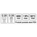 FALA Flexibilná pripojovacia hadica 3/8" x 3/8" 600 mm vnútorná-vonkajšia