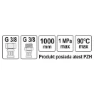 FALA Flexibilná pripojovacia hadica 3/8" x 3/8" 1000 mm vnútorná-vonkajšia