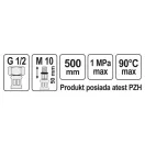 FALA Flexibilná pripojovacia hadica 1/2" x 3/8" 500 mm vnútorný-vonkajší závit