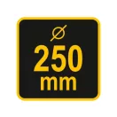 VOREL Kefa na čistenie komínov s guľôčkou 250 mm