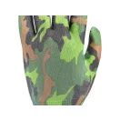 Záhradnícke rukavice FLO so vzorom zeleného poľa veľkosť 8