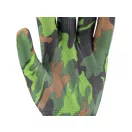 Záhradnícke rukavice FLO so vzorom zeleného poľa veľkosť 8