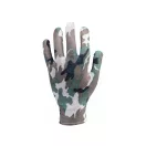 Záhradnícke rukavice FLO so vzorom sivého poľa veľkosť 8