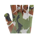 Záhradnícke rukavice FLO so vzorom sivého poľa veľkosť 8