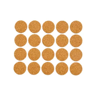   VOREL Samolepiaca nábytková podložka na nohy okrúhly korok 20 mm (20 ks)