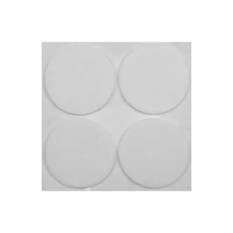   VOREL Samolepiaca protišmyková nábytková podložka pod nohy okrúhla biela 40 mm (4 ks)