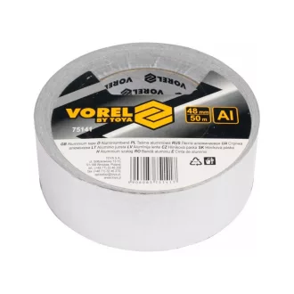 VOREL Hliníková lepiaca páska 48 mm x 50 m