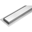 FALA Sprchový odtok 900 mm Biele sklo inox
