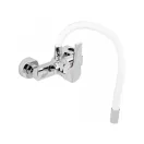 FALA Drezová batéria s nástennou bielou flexibilnou trubkou + príslušenstvo