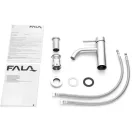 FALA Umývadlová batéria + príslušenstvo inox Steely1