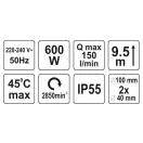 FALA Brúsne kalové čerpadlo 600W