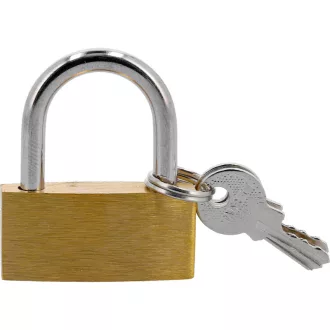 Visiaci zámok mosadzný 3 kľúče 40 mm