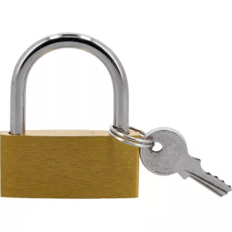 Visiaci zámok 50 mm mosadzný s 3 kľúčmi