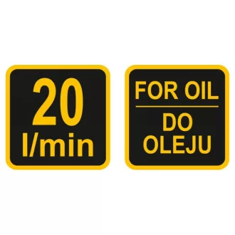   VOREL Bubnové čerpadlo s obežným kolesom 20 litrov/min. liatinové