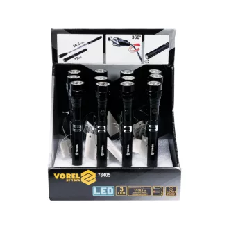   VOREL Snímací magnet s teleskopickou rukoväťou a LED svetlom 170-565 mm
