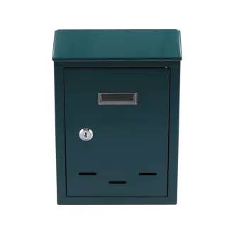 VOREL Poštová schránka zelená 285 x 200 x 60 mm