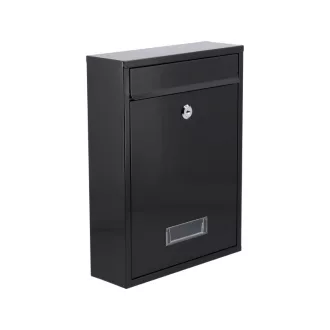 VOREL Poštová schránka čierna 360 x 260 x 80 mm