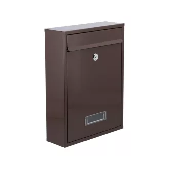 VOREL Poštová schránka hnedá 360 x 260 x 80 mm
