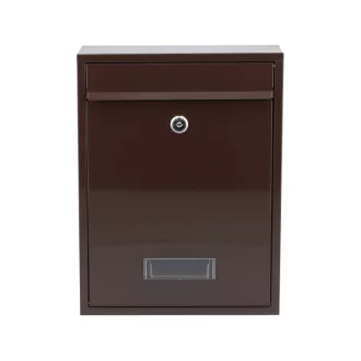 VOREL Poštová schránka hnedá 360 x 260 x 80 mm