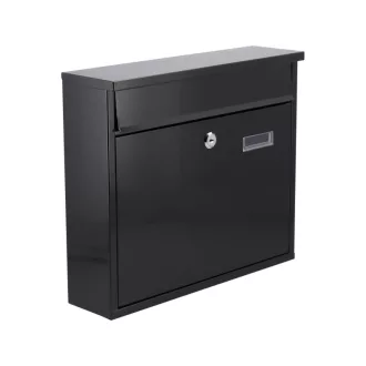   VOREL Poštová schránka čierna s 2 kľúčmi 310 x 360 x 100 mm