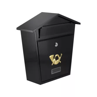 VOREL Poštová schránka čierna 380 x 320 x 105 mm