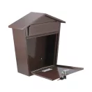 VOREL Poštová schránka hnedá 380 x 320 x 105 mm