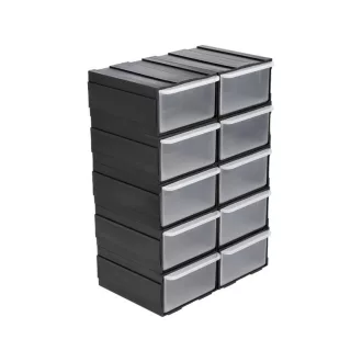   VOREL Zásuvkový skrutkový držiak 10 zásuviek 225 x 155 x 100 mm