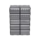 VOREL Zásuvkový skrutkový držiak 10 zásuviek 225 x 155 x 100 mm