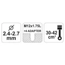 FLO Hlava kosačky 2,4-2,7 mm