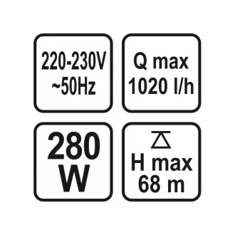 STHOR Elektrické ponorné čerpadlo 280W