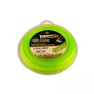 CORTEX Kosačka náhradná struna 2,4 mm x 80 m štvorcová