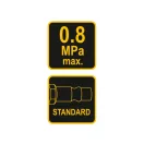 VOREL fúkacia pištoľ na pneumatiky s tlakomerom 0-12 bar