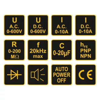 VOREL Digitálny multimeter