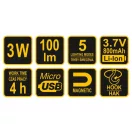 VOREL LED svietidlo 100 lm 3W