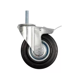   VOREL Priemyselné koleso s otočnou brzdou vidlice 100 mm 60 kg